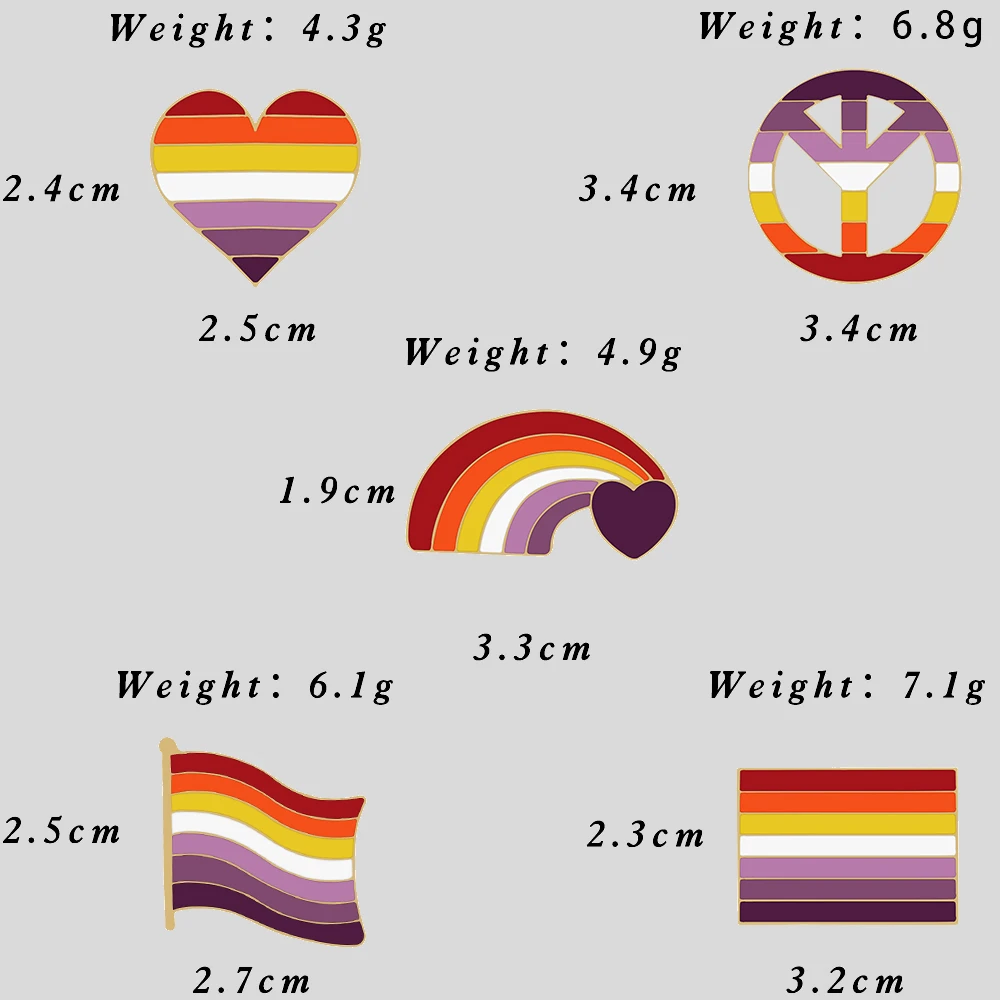 Lesben lgbt Emaille Pins für weibliche Mädchen fallen in der Liebe mit Mädchen Mode Broschen Stolz Flagge Regenbogen Herz Metall Abzeichen Schmuck