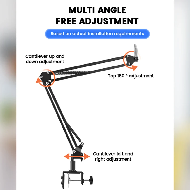 Live Camera Magic Arm DSLR Table Stand Phone Holder Stand Camera Bracket For Smartphone Tablet Webcam Led Ring Light Studio Kit
