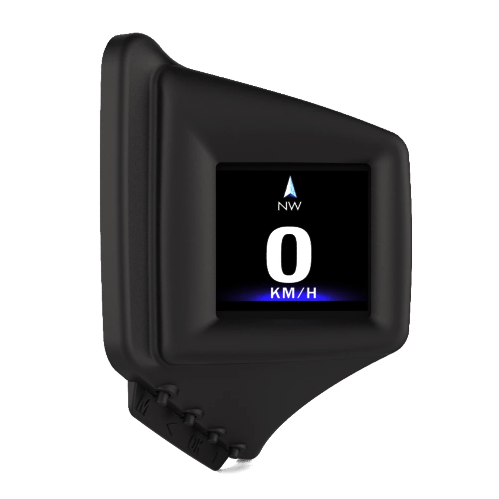 OBD GPS Dual System Head-up Display Display Car Digital Hud GPS Speedometer 2 Inches LCD Overspeed Alarm Car Speed Projector