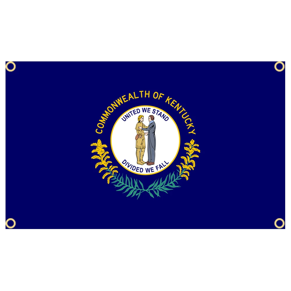 3×5Ft Kentucky state usa Flag Polyester Printed Banner Tapestry For Decor
