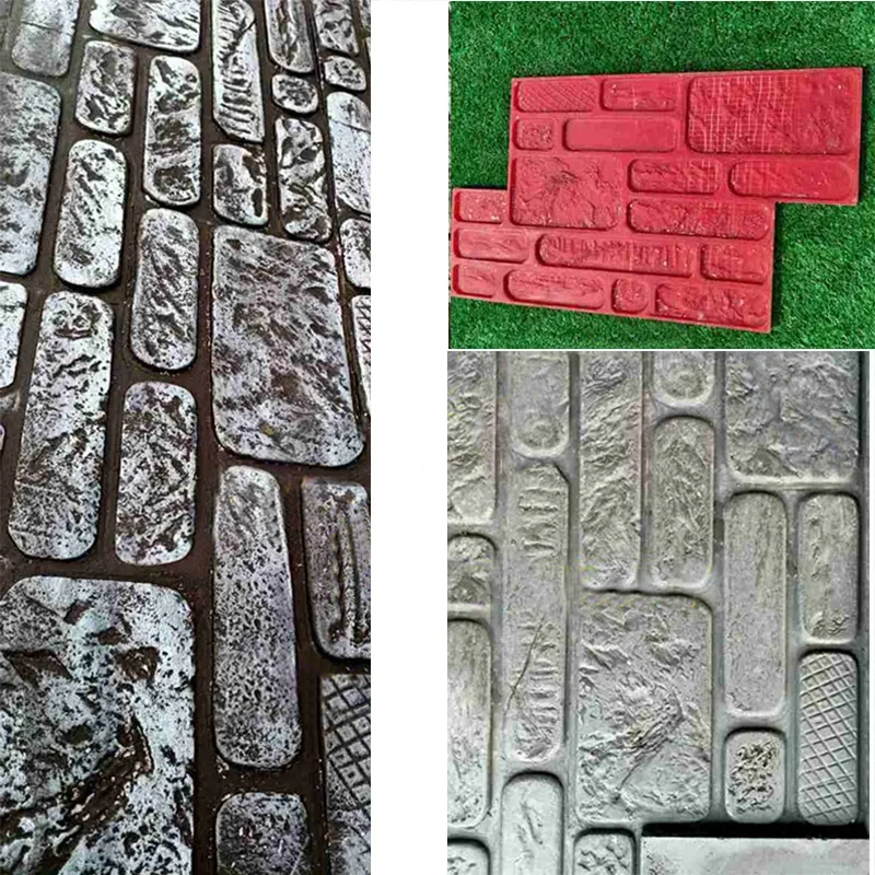 60 35cm Embossed Antique Brick Culture DIY Stamped Floor Mold Stone Wall Pattern Mold Cement Imitation