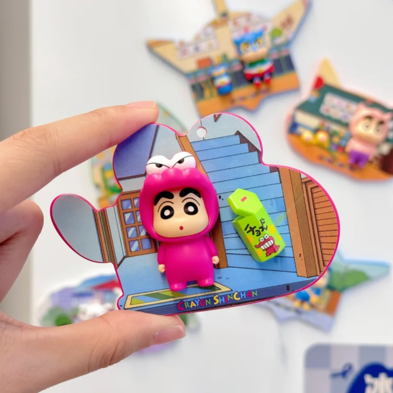 Toptoy Crayon Shinchan Blind Box Bag Charm Magnetic Pendant Happy Treasure Box Series Decorative Hanging Ornament Gift For