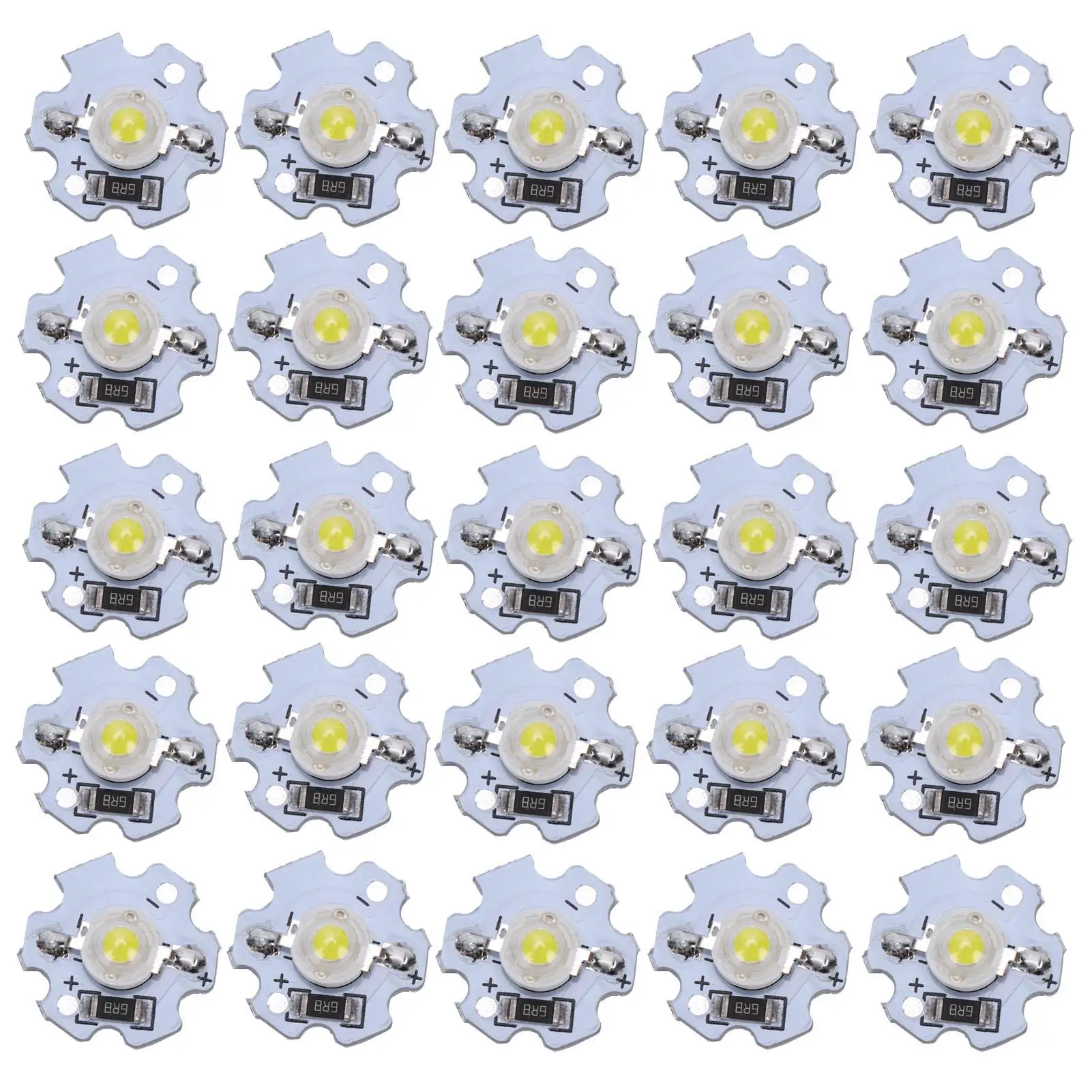 25Pcs 5V High Power LED Chips 200LM 0.5/1/3W for diy Lamp Beads for Custom Lighting Solutions