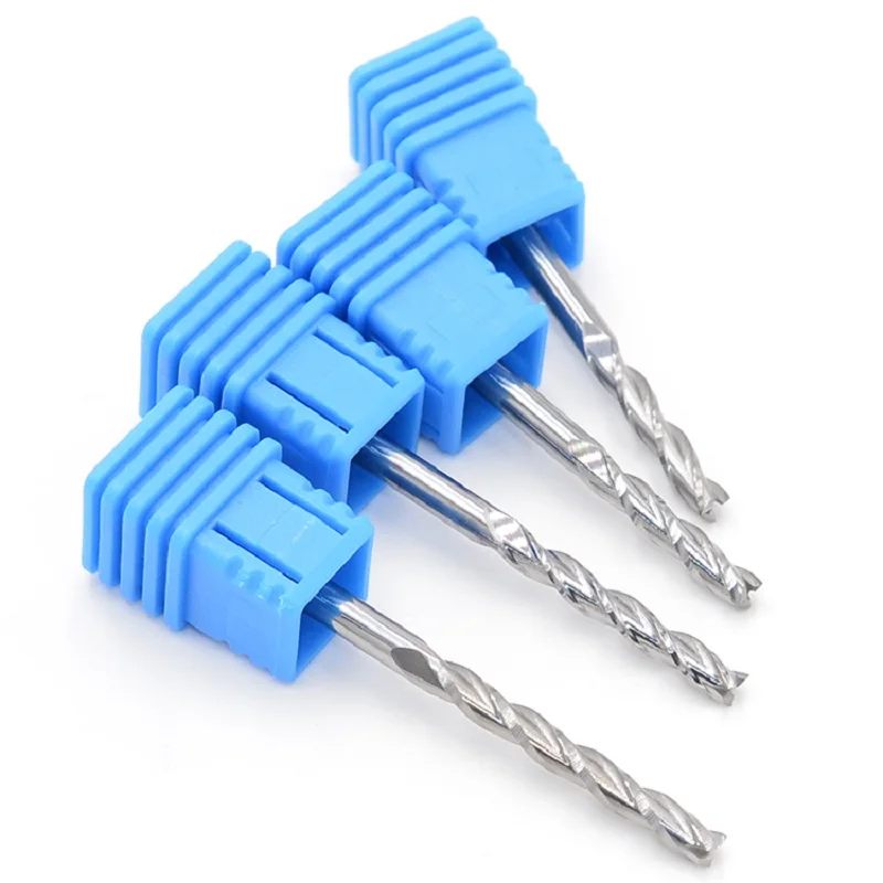 Three Flutes Spiral Engraving Cutters/ Drill Bits/ Carbide Tool Bits For Carving Wood CNC Router Machine