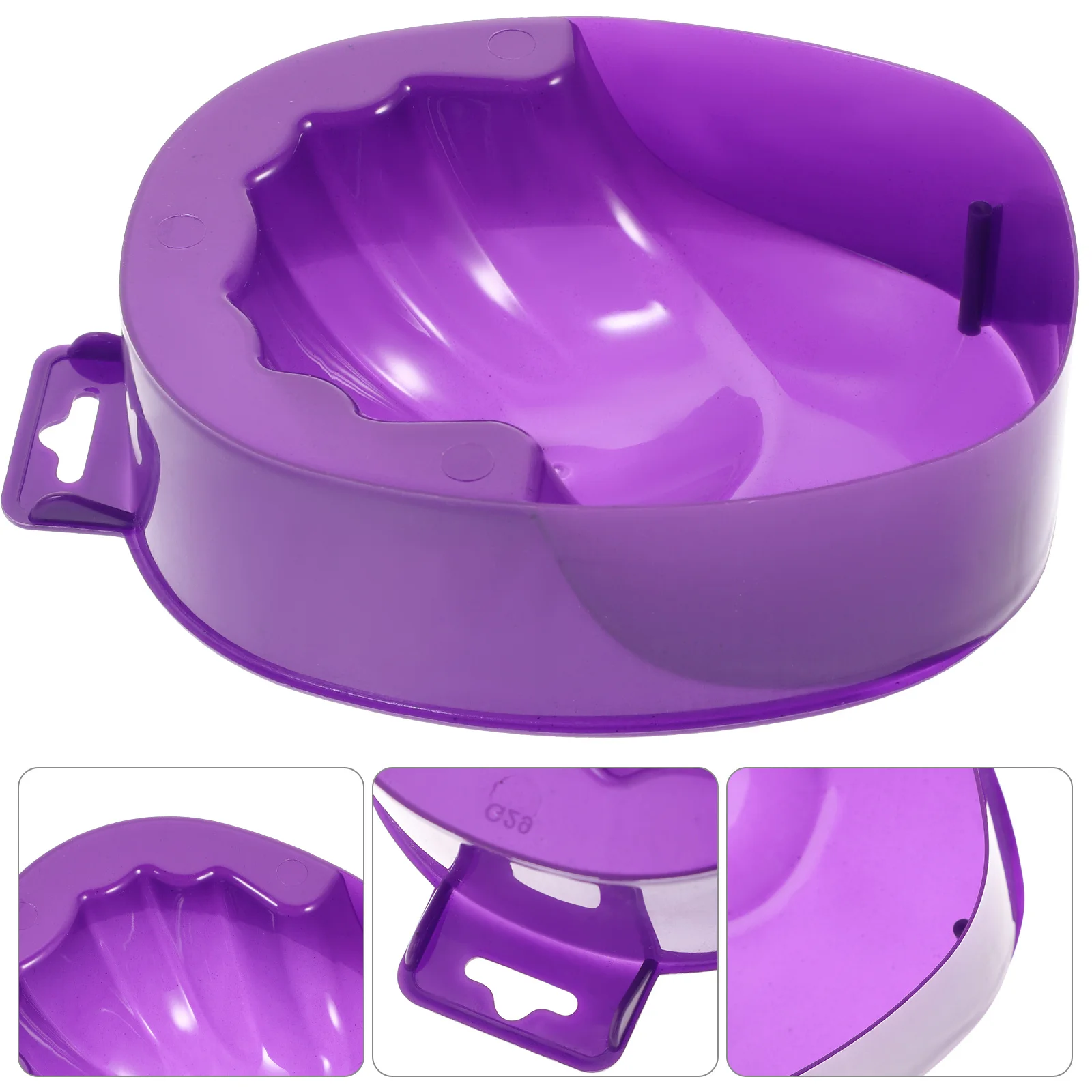 1개 직사각형 매니큐어 볼 17.00x12.20x5.00cm 플라스틱 재질 내구성 네일 트리트먼트 큐티클 영양 홈 살롱용