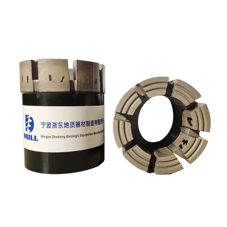 AQ/BQ/NQ/HQ/PQ Impregnated Diamond Core Drill Bits and Reaming Shell for Mining Drilling Rig