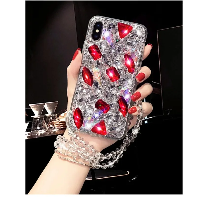 Luxury Bling Crystal Diamonds Stones Soft Back Cover for Samsung Galaxy A30, A50, A70S, A32, A52, A71, A51, A72, A73, A53, A33