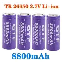 3.7V 26650 Batterie 8800mAh 3,7 V Li-Ion Akku Für LED Taschenlampe Li-Ion Batterie akkumulator batterie