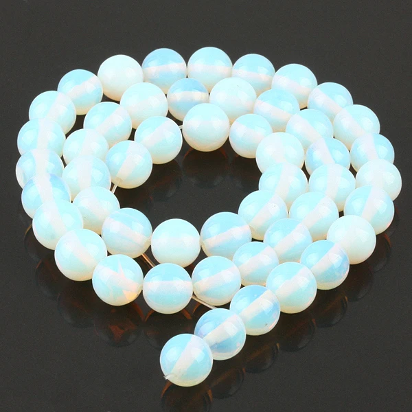 

TUMBEELLUWA 6mm 15" Opalite Stone Beads Reiki Loose Spacer Beads Charms For Jewelry Making DIY Necklace Bracelet Accessories