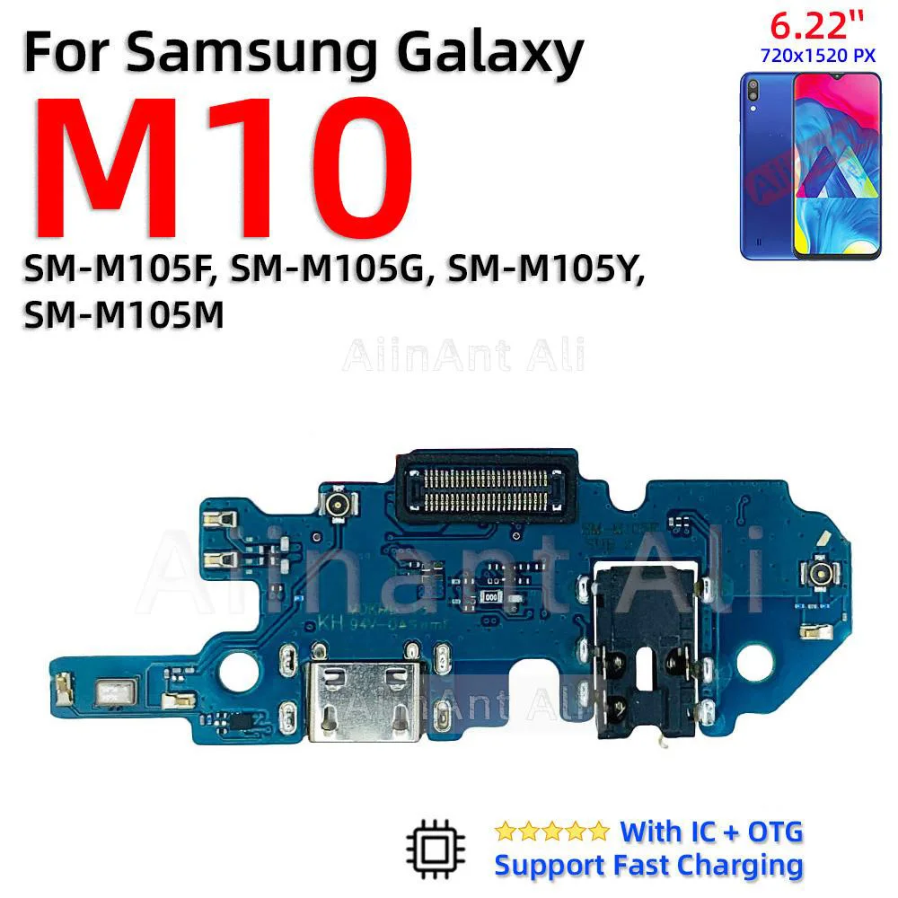 Dock USB Charger Board Connector Charging Port Flex Cable For Samsung Galaxy M01 M01s M02 M02s M04 M10 M10s M11 M12 M13 M13 M14