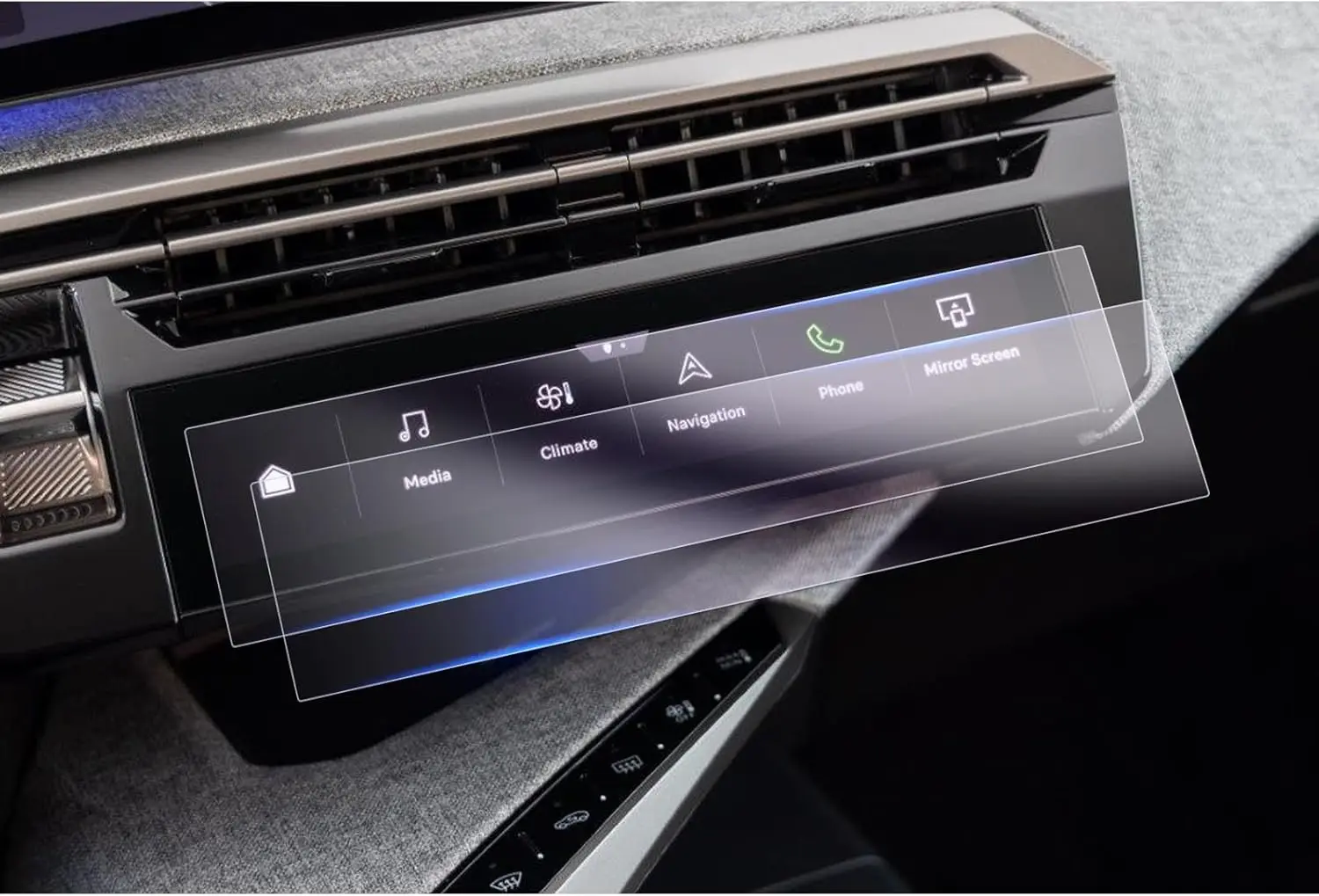 2 Stuks Pet Film Screen Protector Voor Peugeot E-3008 E-5008 Gt 2025 Ac Scherm Airconditioning Scherm Auto Interieur Accessoires