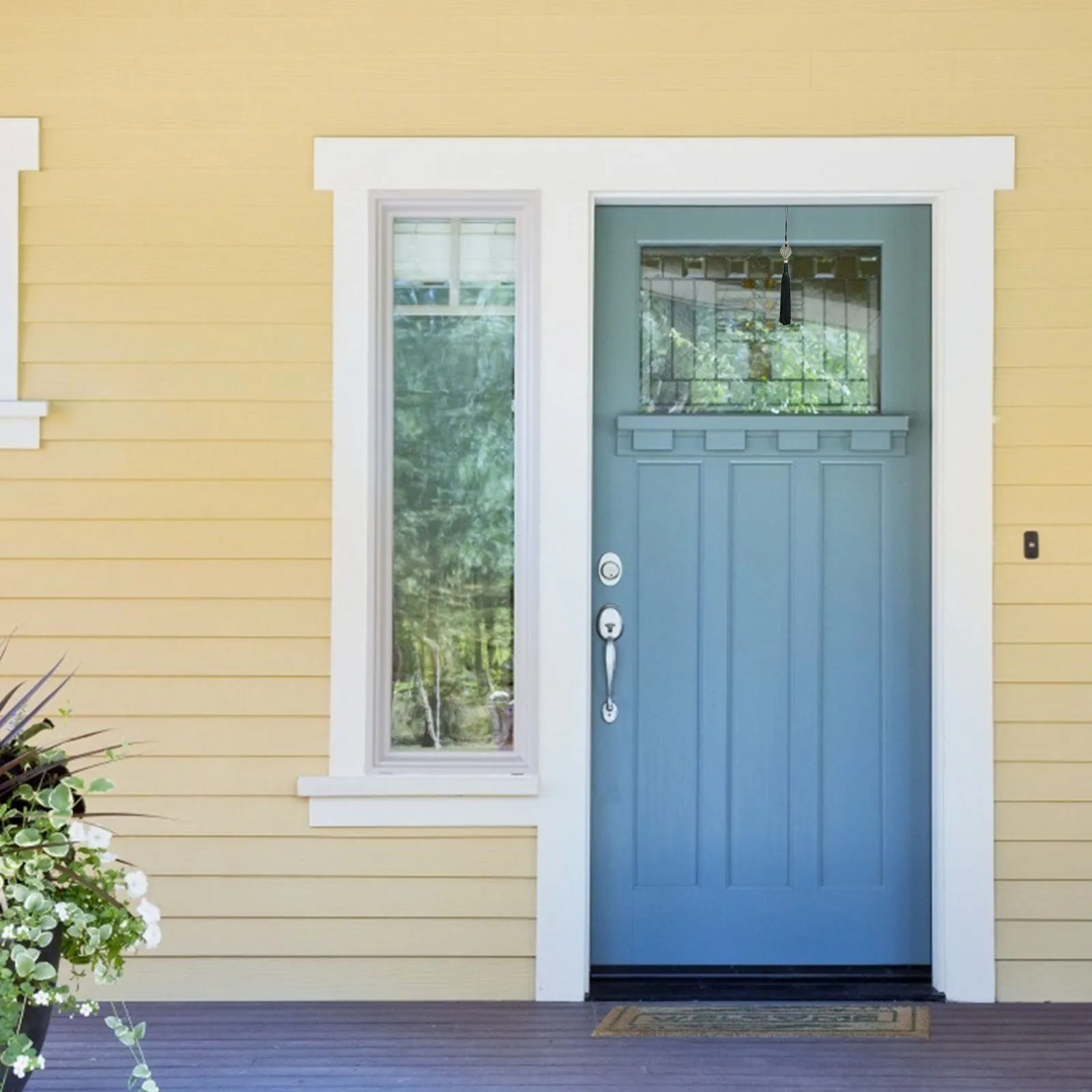 2 Stück geformte Fransenvorhang-Türgriffe, dekorative Quasten, grünes Polyester, DIY-Bastelzubehör