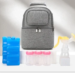 Zusammen klappbare große Kapazität Muttermilch Lagerung tragbare Kinder bett Baby Rucksack weibliche Mama Out ting Bag Mumien beutel Isolier beutel