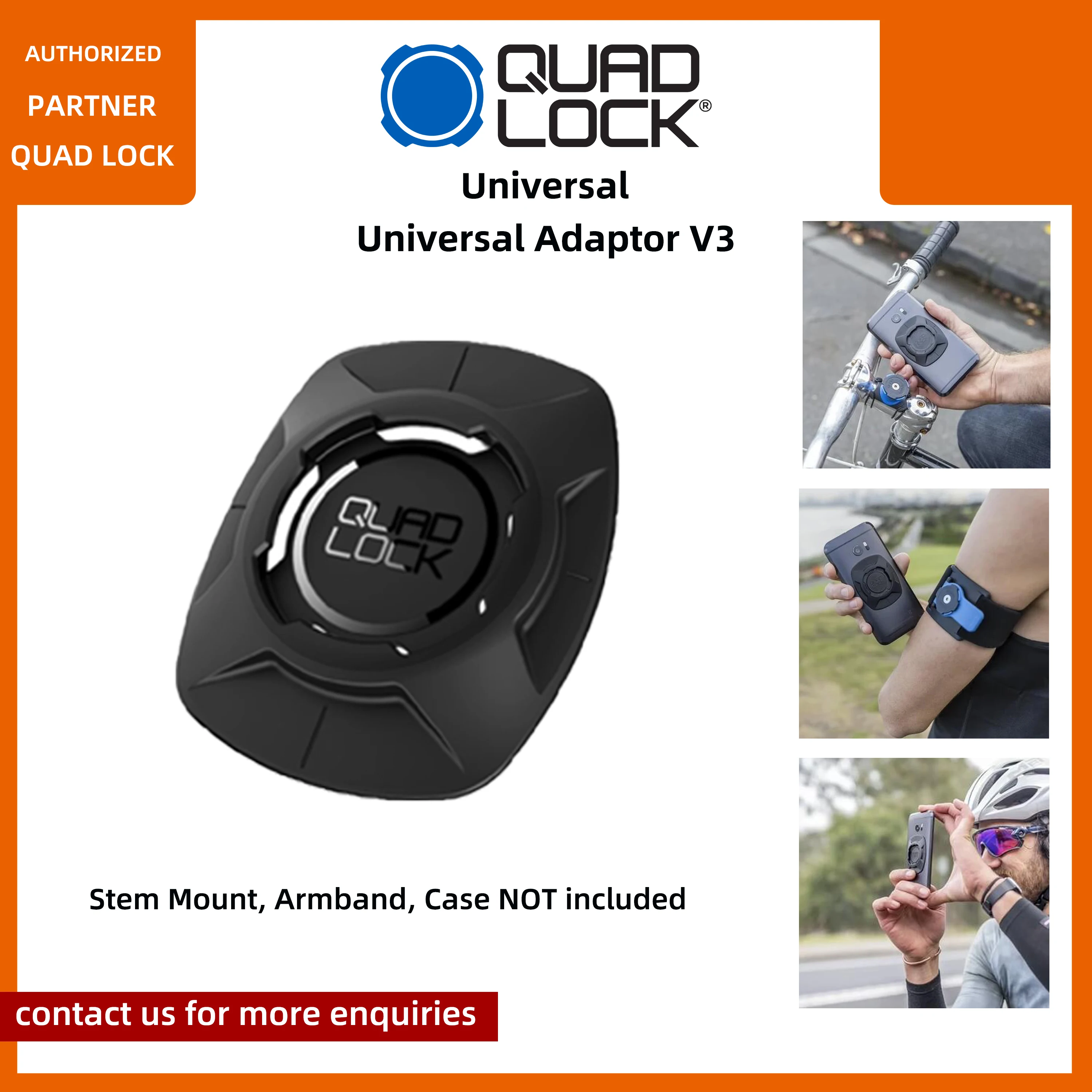 Оригинальный универсальный адаптер Quad Lock для чехлов для телефонов