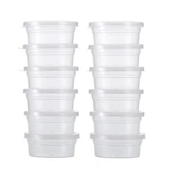 2023 12 Pc Slime Storage Containers Foam Ball Storage Cups Containers With Lids  kitchen storage  Plastic Containers Organizer