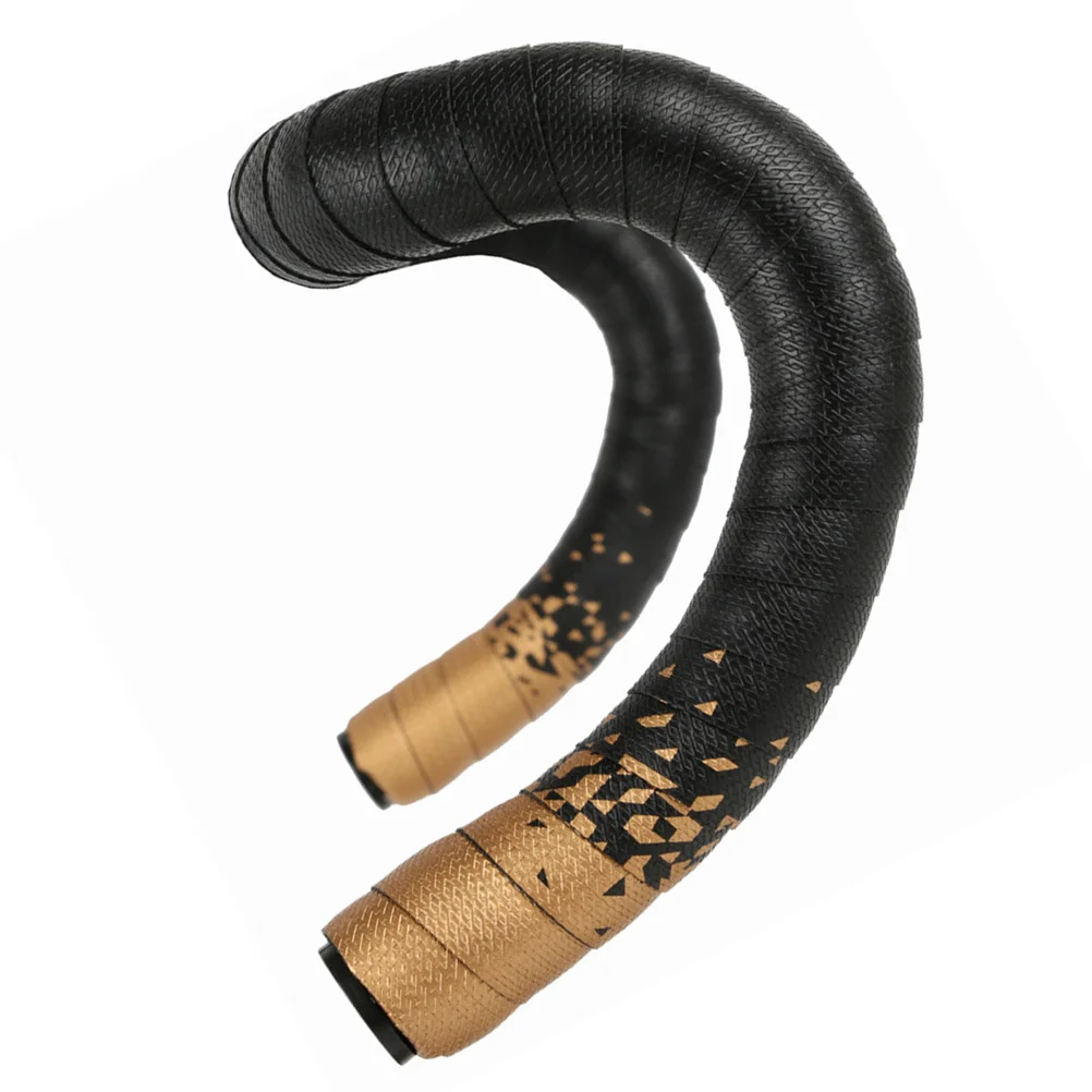 

1Pair Bicycle Handlebar Tape PU Eva Material Durable Non Slip Breathable Cycling Grip Gift for Riders Golden Handlebar Tape