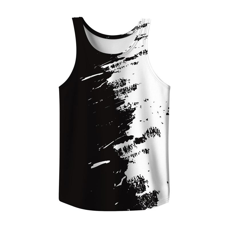 

Men Sleeveless T-shirts 2025 Summer Men's And Women's 3D Printed Quick-dry Vest Thin Comfortable Fashion Leisure Gym Tank Tops