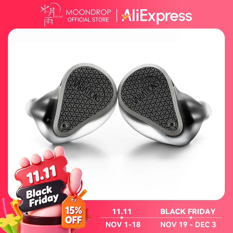 MOONDROP Variations 2EST+2BA+DD Earphones Tribrid IEM with Detachable Cable