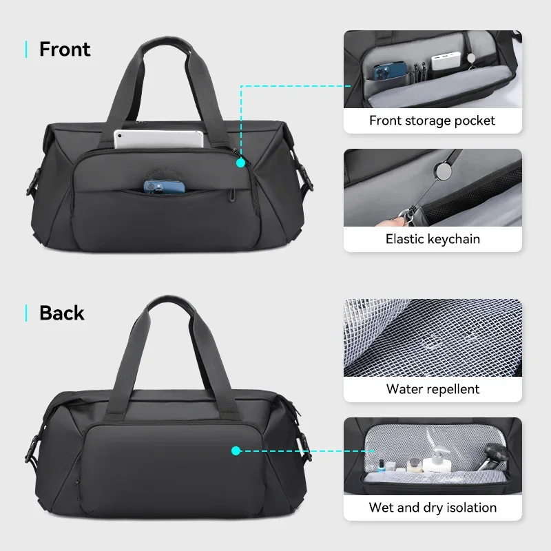 Mark Ryden Gym Bag  Handbag for Men Travel Bag Large Capacity 32L Luggage Bag Duffel Bag