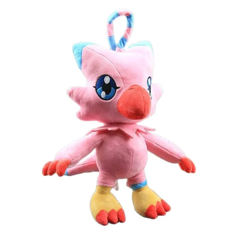 Anime Digimon Piyomon Plush Toy Pink Genius Kawaii Soft Stuffed Dolls 13