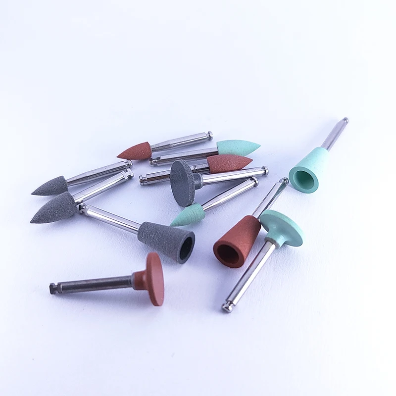 12pcs/box Dentistry Composite Polishing Kit For Handpiece Teeth Polisher Silicone Dentists Goods Tools lab Disinfection Box