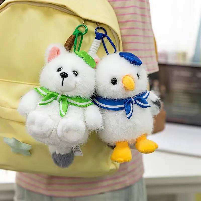 

Cartoon Arctic Fox Gull Plush Doll Stuffed Toys Bag Pendant 15CM