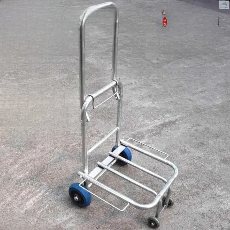 stainless-steel-portable-shopping-cart-foldable-small-pushcart-lightweight-pull-rod-cargo-bearing-king-stall-goods-carrier