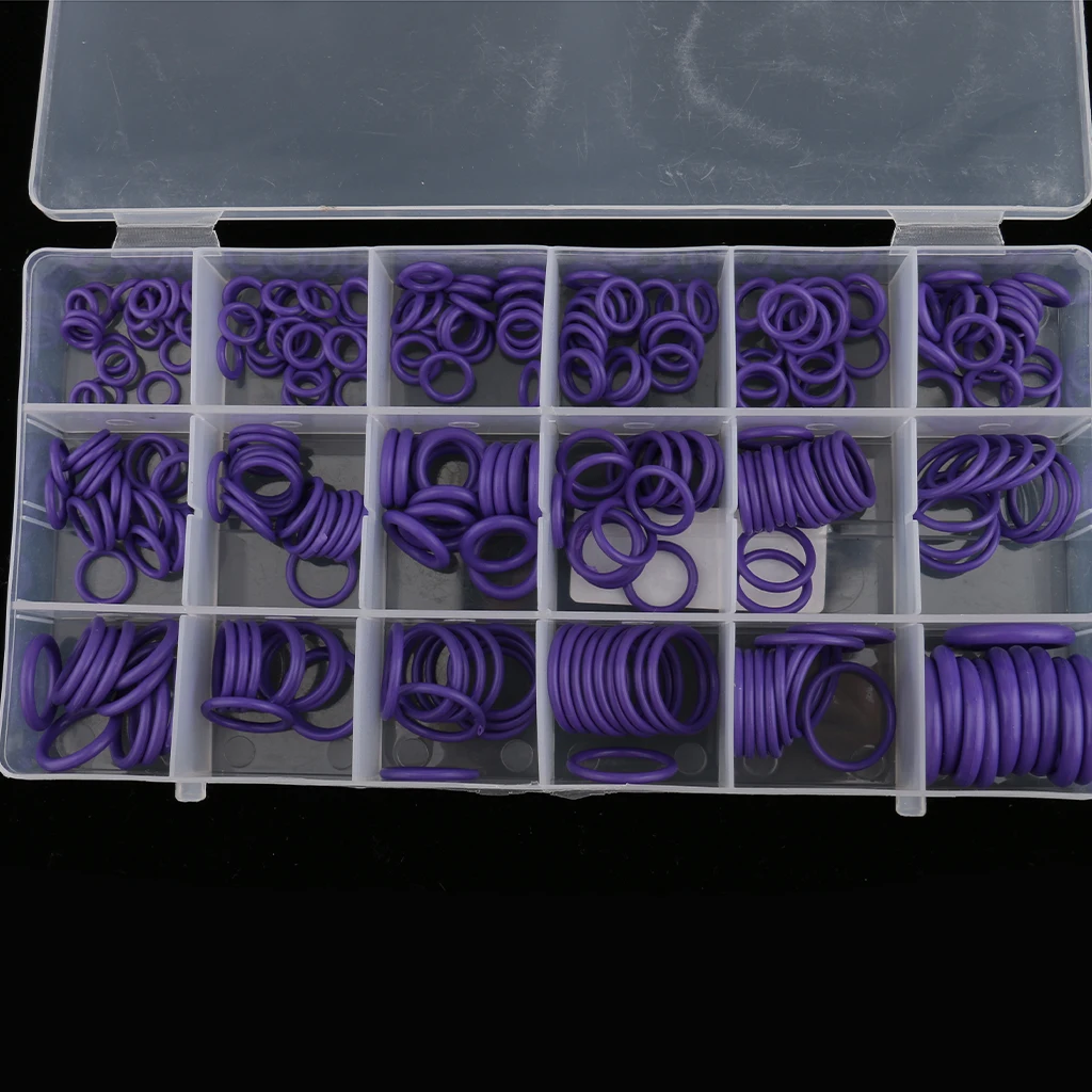 

270pcs HNBR O-ring Gasket Kit Air Conditioner Accessories for Car Air Conditioning Maintenance and Repair