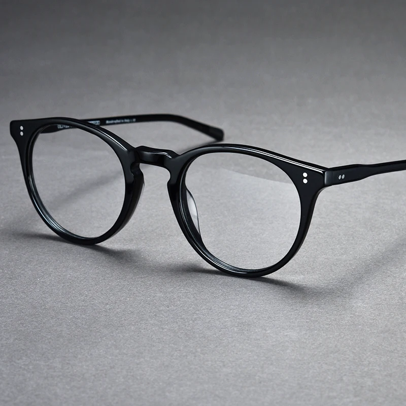 Handmade Brand Design Retro Round Glasses Frames Men Women Vintage Ultralight Oval Eyeglasses Women Top Quality Acetate Eyewear