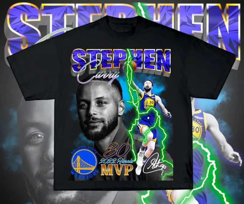 Ready to print T-shirt design steph curry mvp 2022, png file instant download for your T-shirt printing biz or for personal use