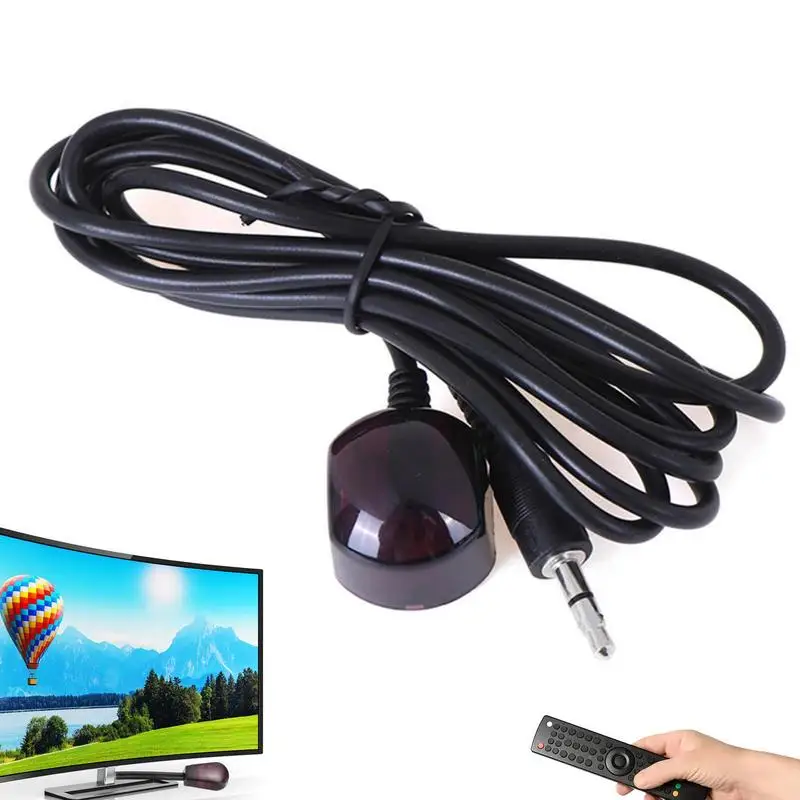 IR Inf rared Remote Control Receiver Extension Cord Cable Universal Device Multi-Function IR Remote Control Black Extension