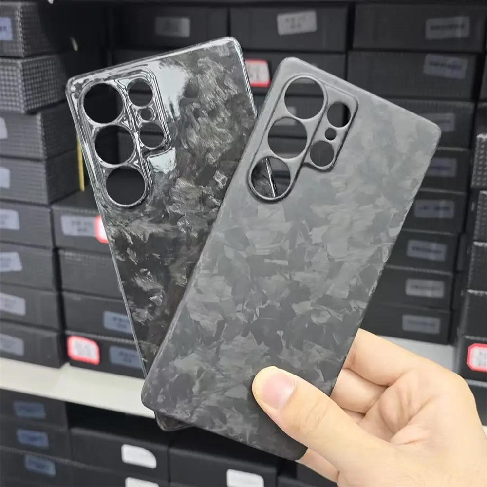 

Genuine Real Carbon Fiber Case For Samsung Galaxy S25 Ultra Irregular Forged Back Cover