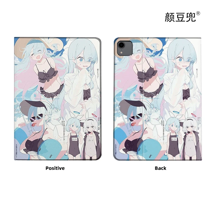 Blue Archive Anime For Samsung Galaxy Tab A7 Lite 8.7 2021 Case S9 FE Plus Tri-fold stand Cover Galaxy Tab S6 Lite S8 S7 Plus A8