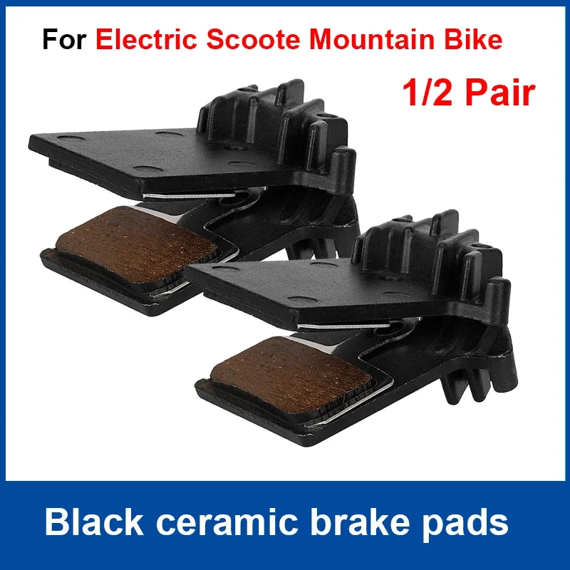 

Пара черных керамических тормозных колодок NUTT, полуметаллические MTB Hydaranic, дисковые колодки для электрического скутера, дорожного велосипеда, ремонт, замена деталей