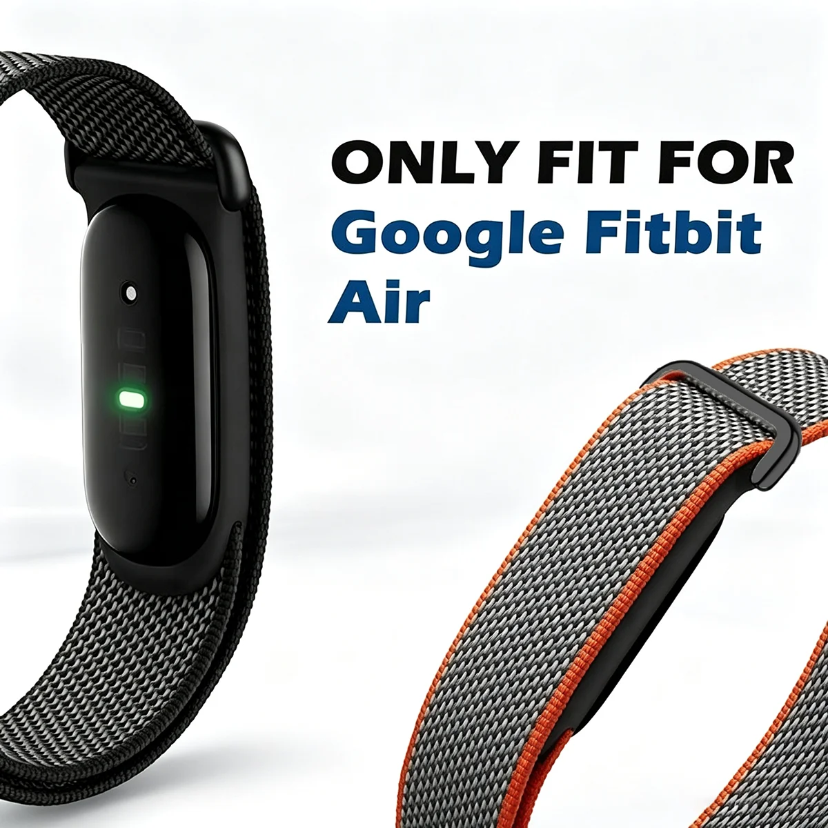 Sports Nylon Loop Strap for Google Fitbit Air Bracelet Comfortable Breathable Band for Google Fitbit Air Replacement Accessories