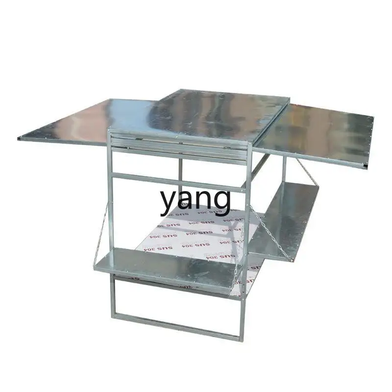 

LMM tricycle stall special stainless steel countertop push-pull metal canopy