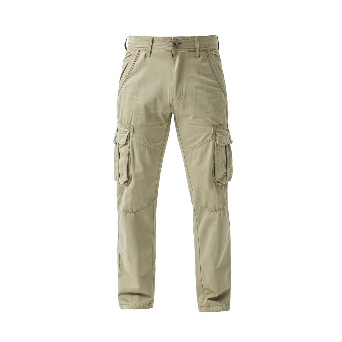 2026 New Fall American Retro Trendy Work Pants with Multiple Pockets and Washed Look for Men's Long Pants