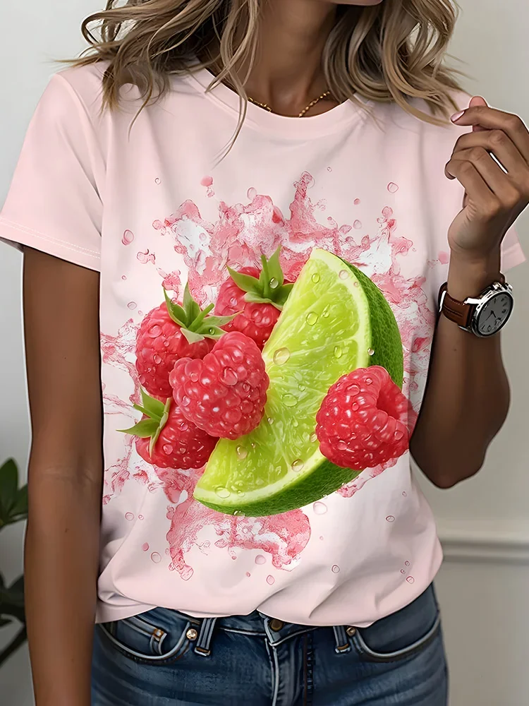 

Новый летний женский топ с короткими рукавами и крутым принтом, повседневная женская свободная футболка, модный женский топ в городском стиле