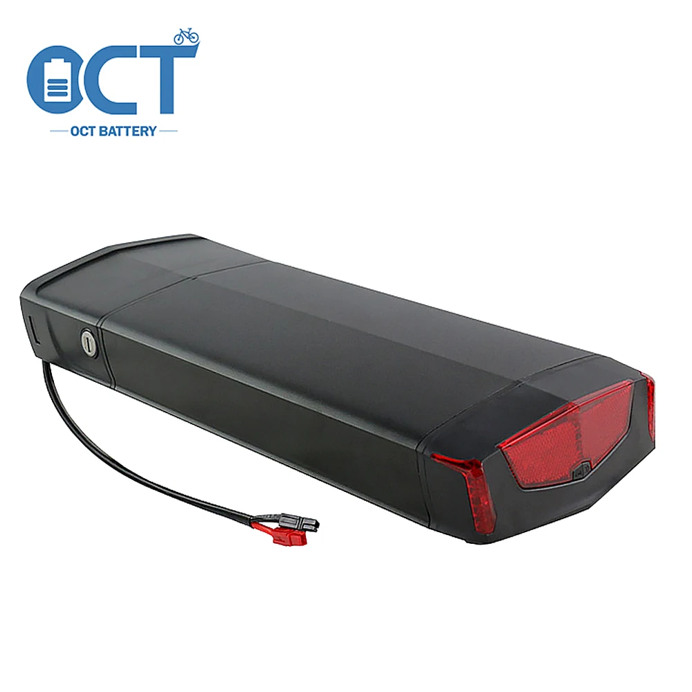 

Electric Bicycle Lithium Battery Pack, Rear Rack E-bike Battery, 48V, 21700 Cells, 40A, BMS for 250W-1500W Motor