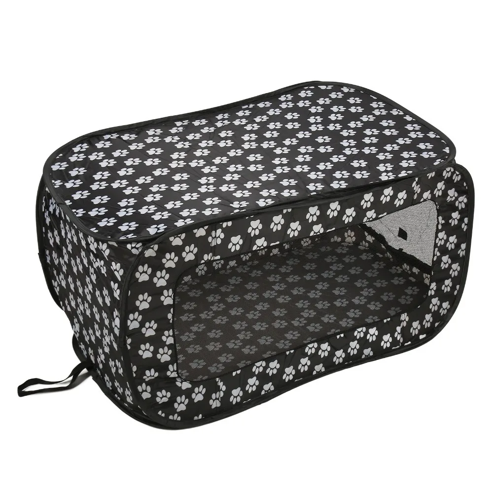Quick Setup Foldable Pet Tent Lightweight Rectangular Pet Playpen Sturdy Breathable Dog Cage Outdoor Trip