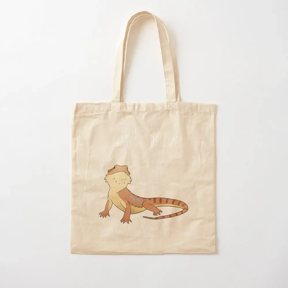 Bearded Dragon Lizard Reptile Anatomy Tote Bag Reusable bags Women bags Tote Bag