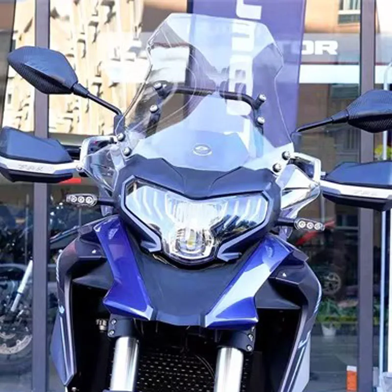 For QJMOTOR SRT500 windscreen motorcycle modified windshield with transparent and elevated front windscreen panel