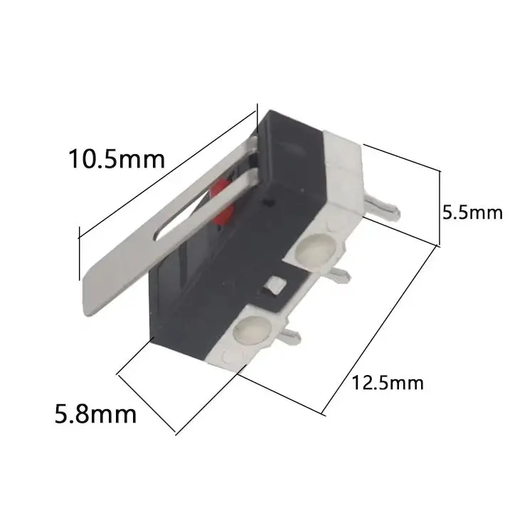 【50-10PCS】3Pin Micro Switch Limit Switch Push Button Switch 1A 125V AC Mouse Switch