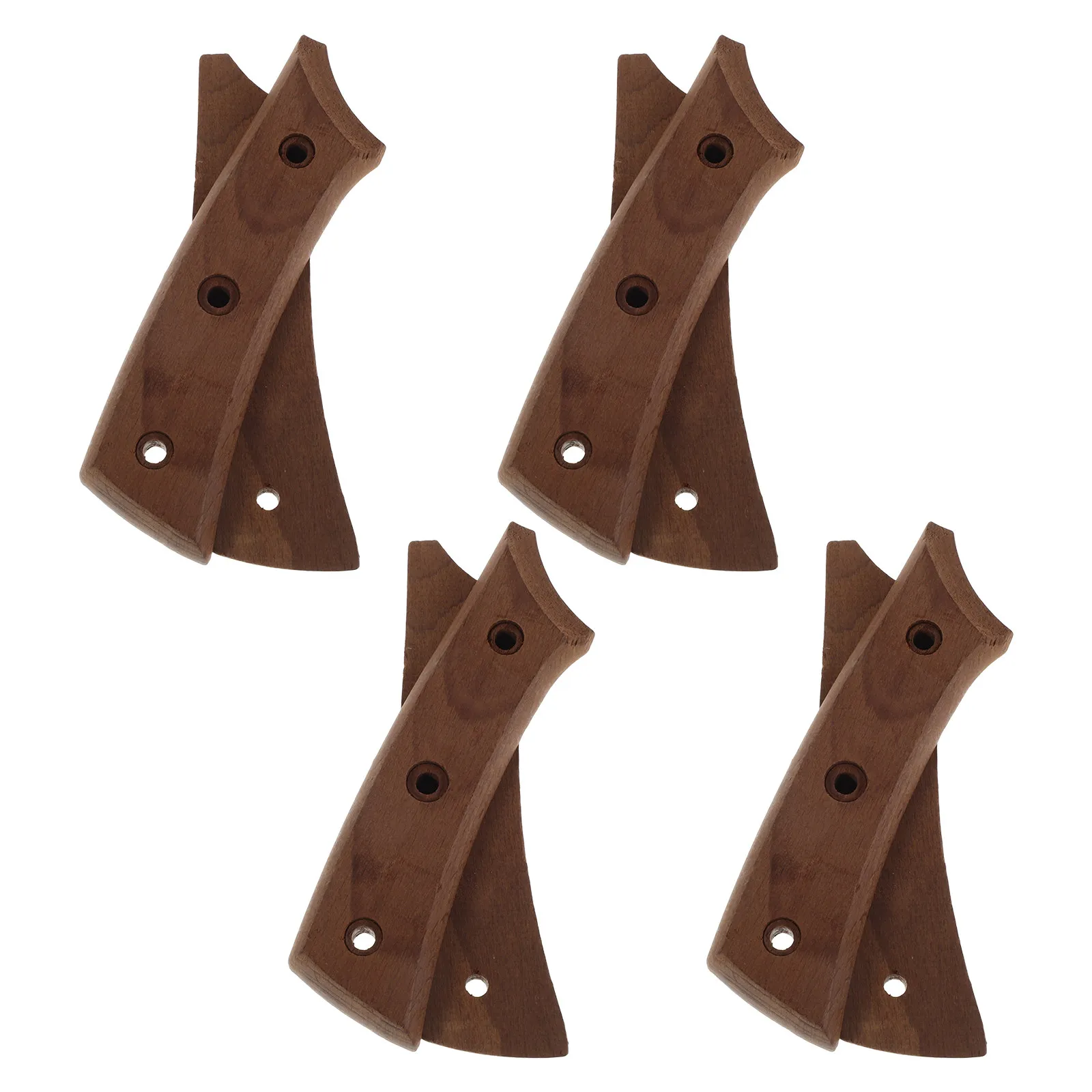 1Set Wood Knife Handle Replacement Smooth Universal Grip for Home Kitchen Chef Cooking Tool DIY Craft Component Set