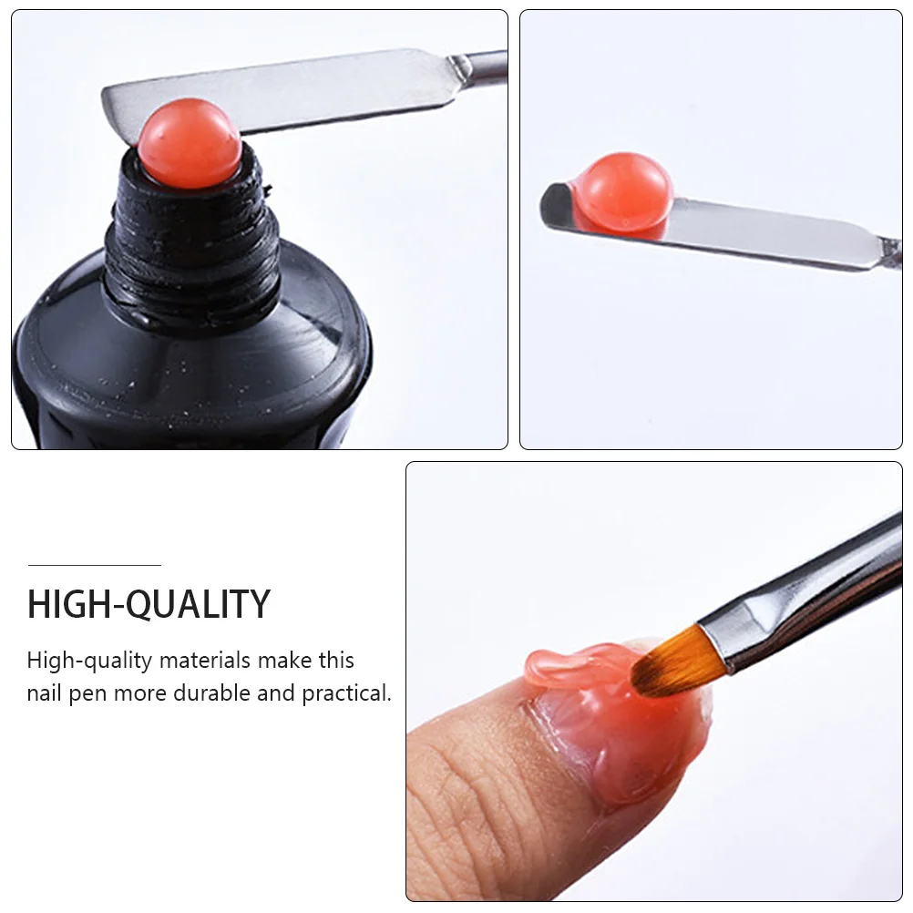 

1pcs Art Pen Light Salon Tool Double-Head Brush For Diy Home Use Durable Lightweight Long Handle Gadget Accessory Supply Kit