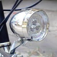 Retro Bike Headlight USB charging Classic Mountain bike Front Light 3 Led Bulbs bicycle Front Lighting for cycling accessories