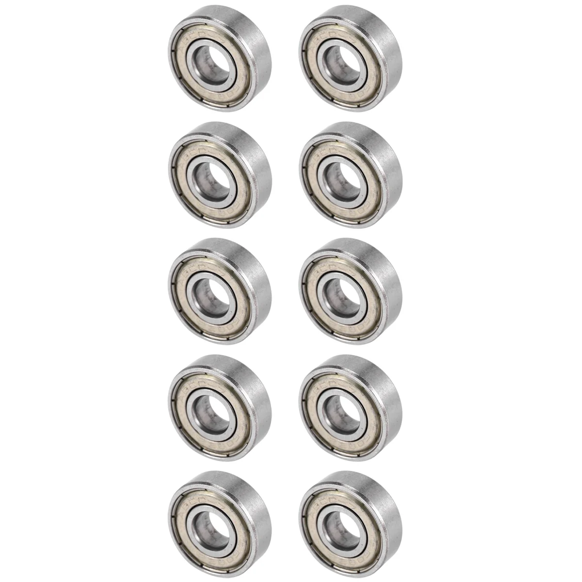 10 pcs. miniature deep groove 608 ZZ 8 x 22 x 7mm Bearing Steel