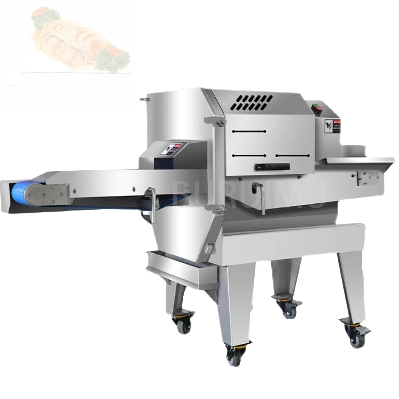 Full-automatic Cooked Meat Slicer Cuts Beef Head, Pork Belly, Grilled Pork, Pork Skin, Ham, Preserved Meat, Preserved Vegetables