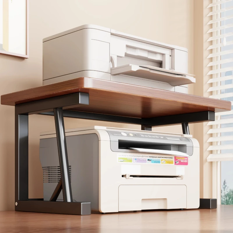 Desktop Printer Stand Multi Tier Organizer Desk Shelf for Small Copier Files Office Storage Home Space Saving Rack