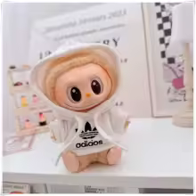 15/17cm Labubu V1 V2 Doll Clothing Fashion Hoodie and Pants Set Korean Idol Trendy DIY Doll Clothing Accessories Toy Gift - AliExpress 